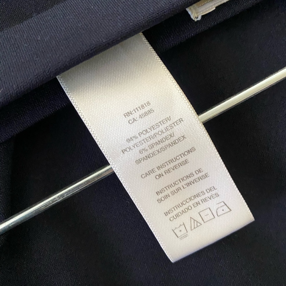 MICHAEL KORS midi navy skirt flair stretchy vintage trending - Picture 6 of 6